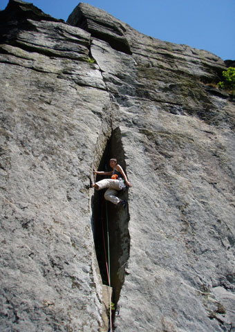 rock on staff climbing